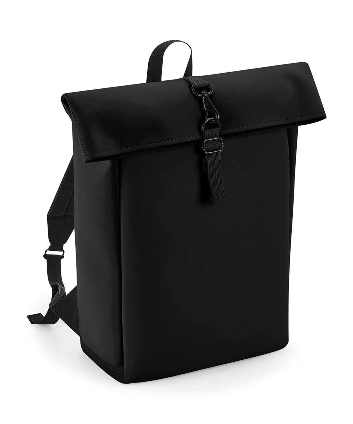 Töskur - Matte PU Rolltop Backpack