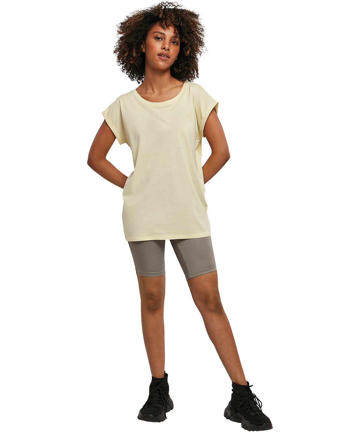 Stuttermabolir - Women's Extended Shoulder Tee