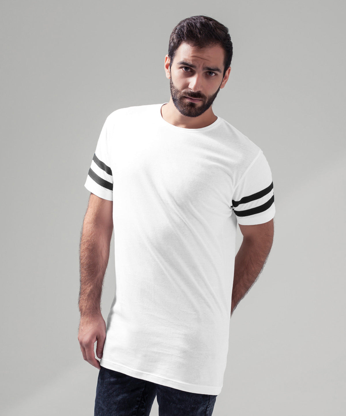 Stuttermabolir - Stripe Jersey Tee