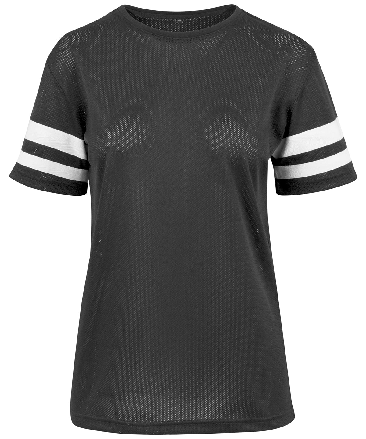 Stuttermabolir - Women's Mesh Stripe Tee