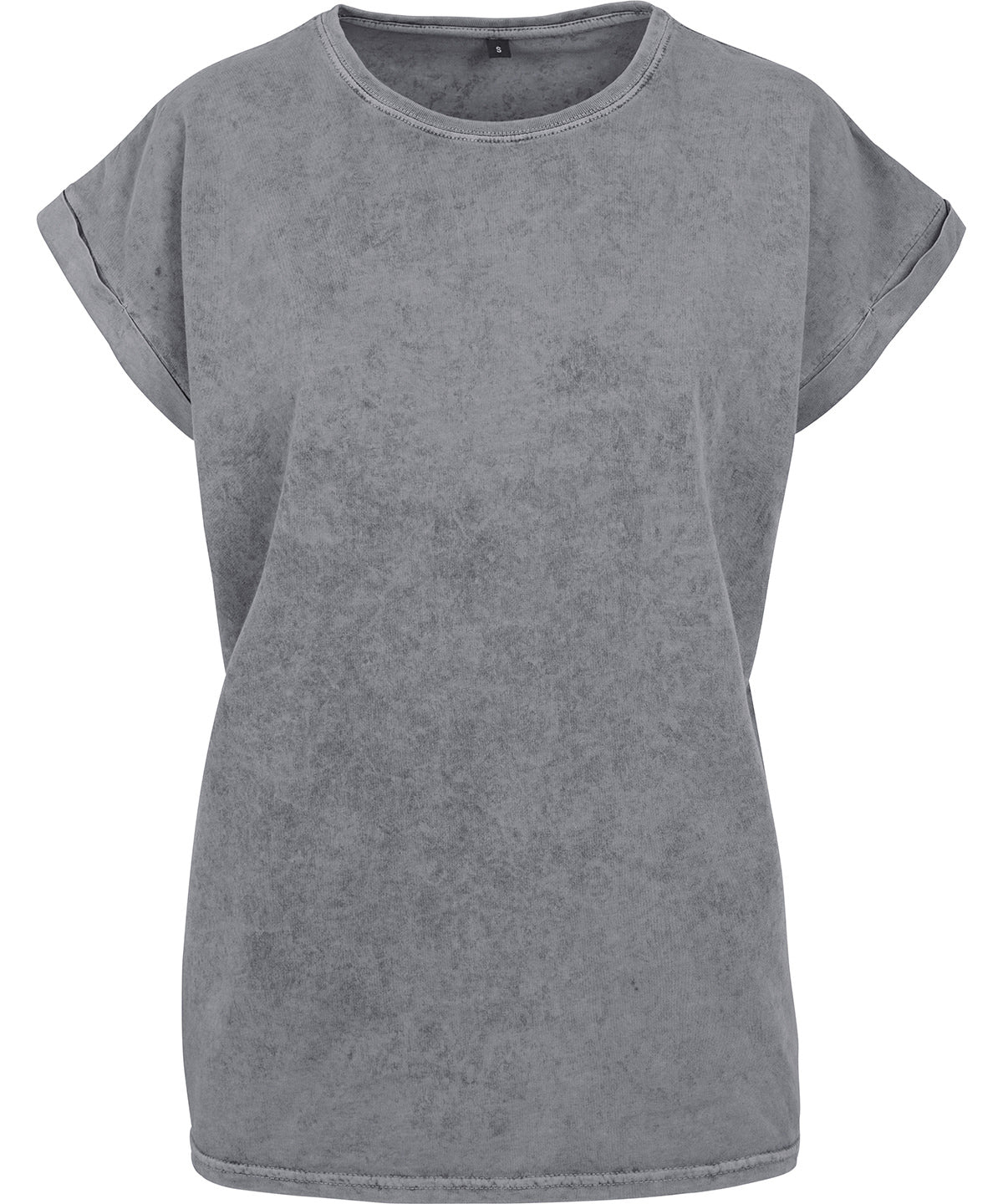 Stuttermabolir - Women's Acid Washed Extended Shoulder Tee