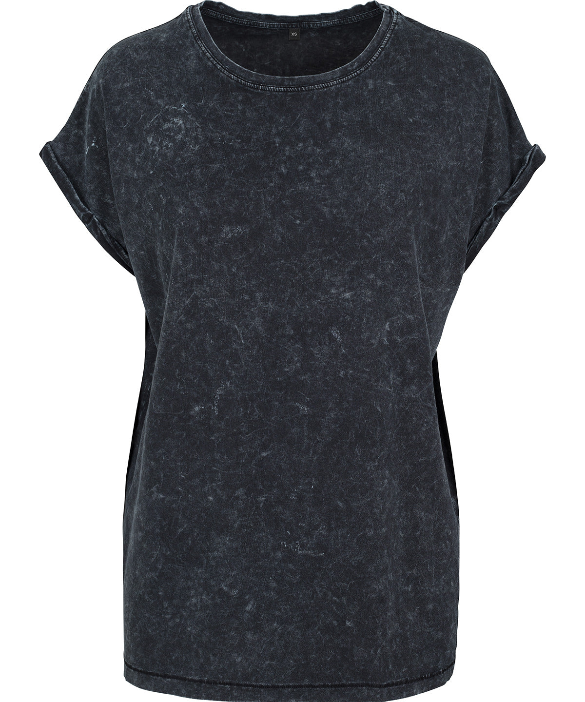 Stuttermabolir - Women's Acid Washed Extended Shoulder Tee