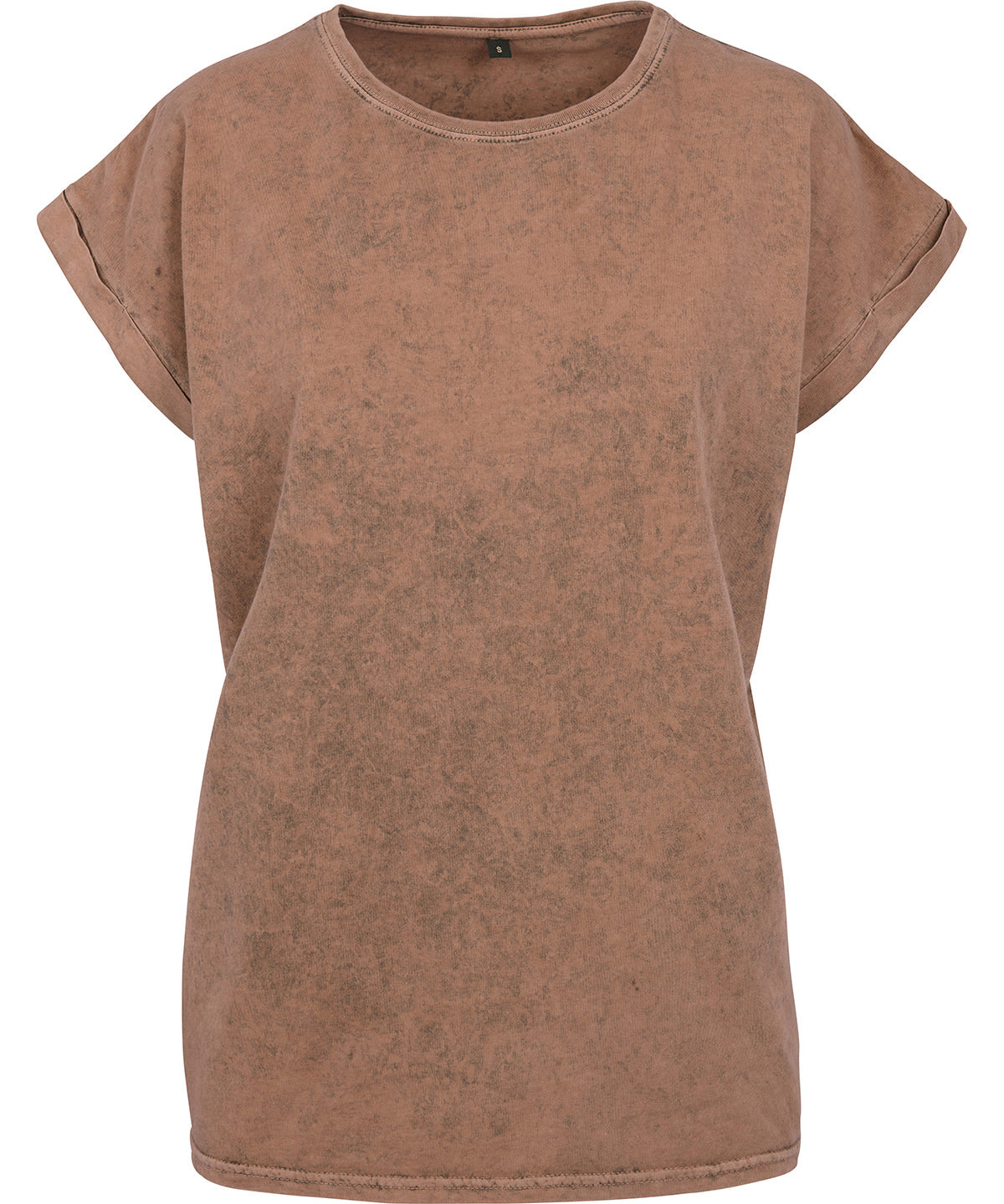 Stuttermabolir - Women's Acid Washed Extended Shoulder Tee