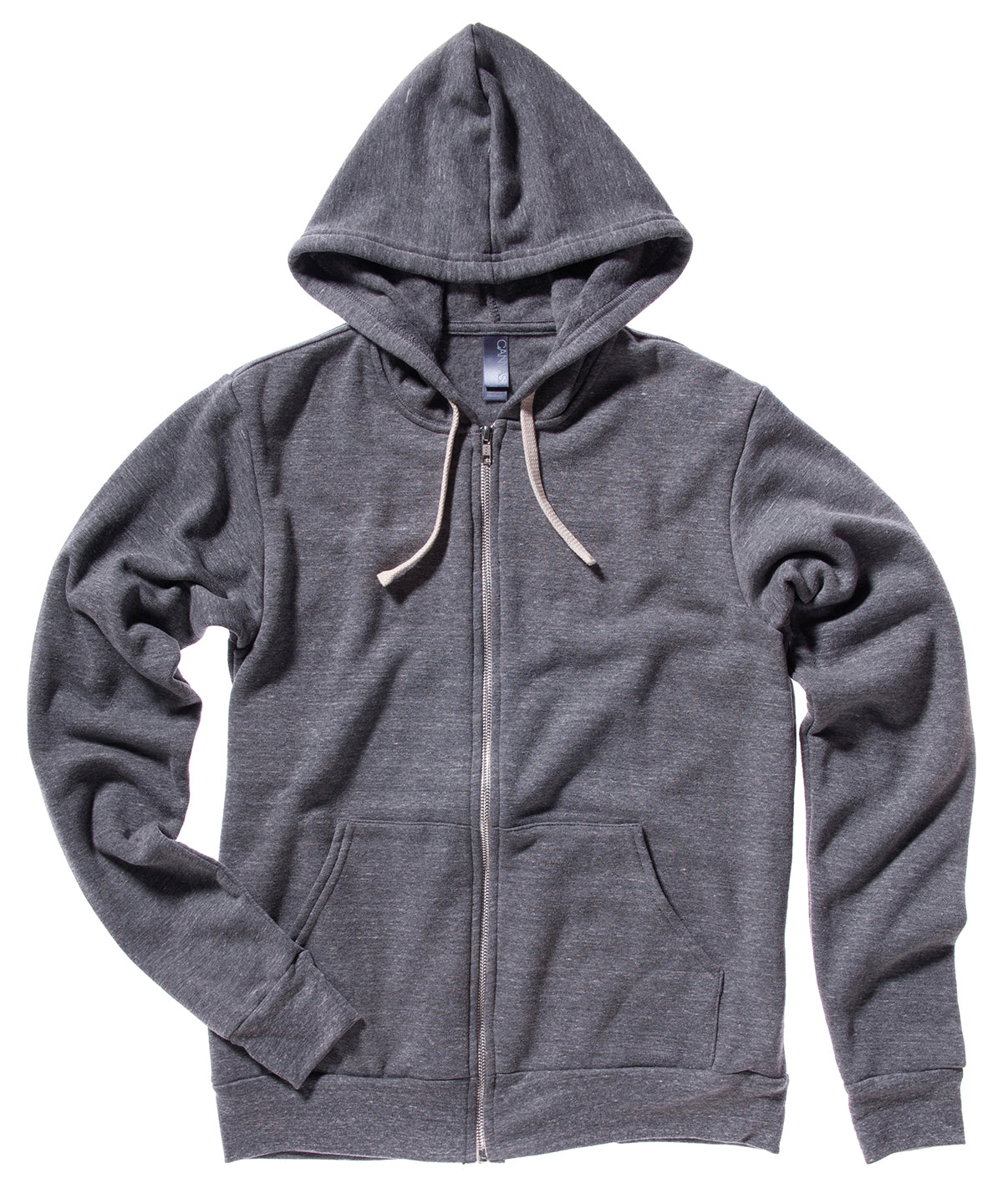 Hettupeysur - Unisex Triblend Full Zip Hoodie