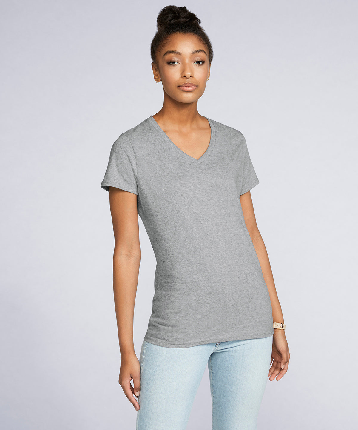 Stuttermabolir - Women's Premium Cotton® V-neck T-shirt