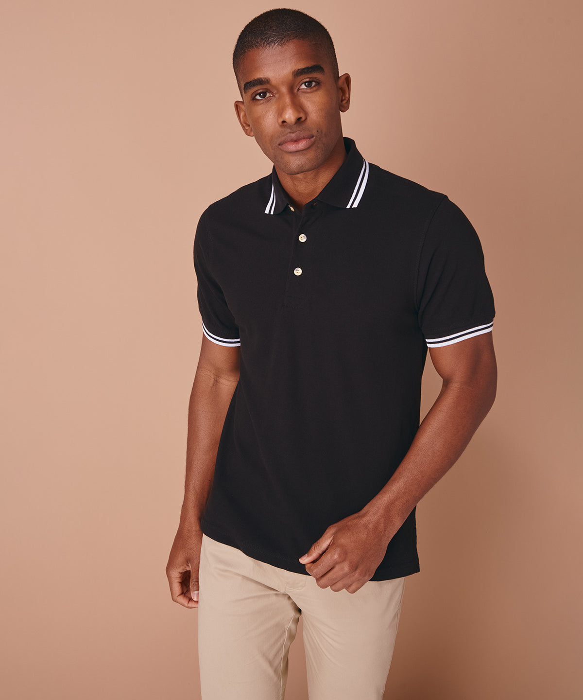 Pólóbolir - Double Tipped Collar And Cuff Polo Shirt