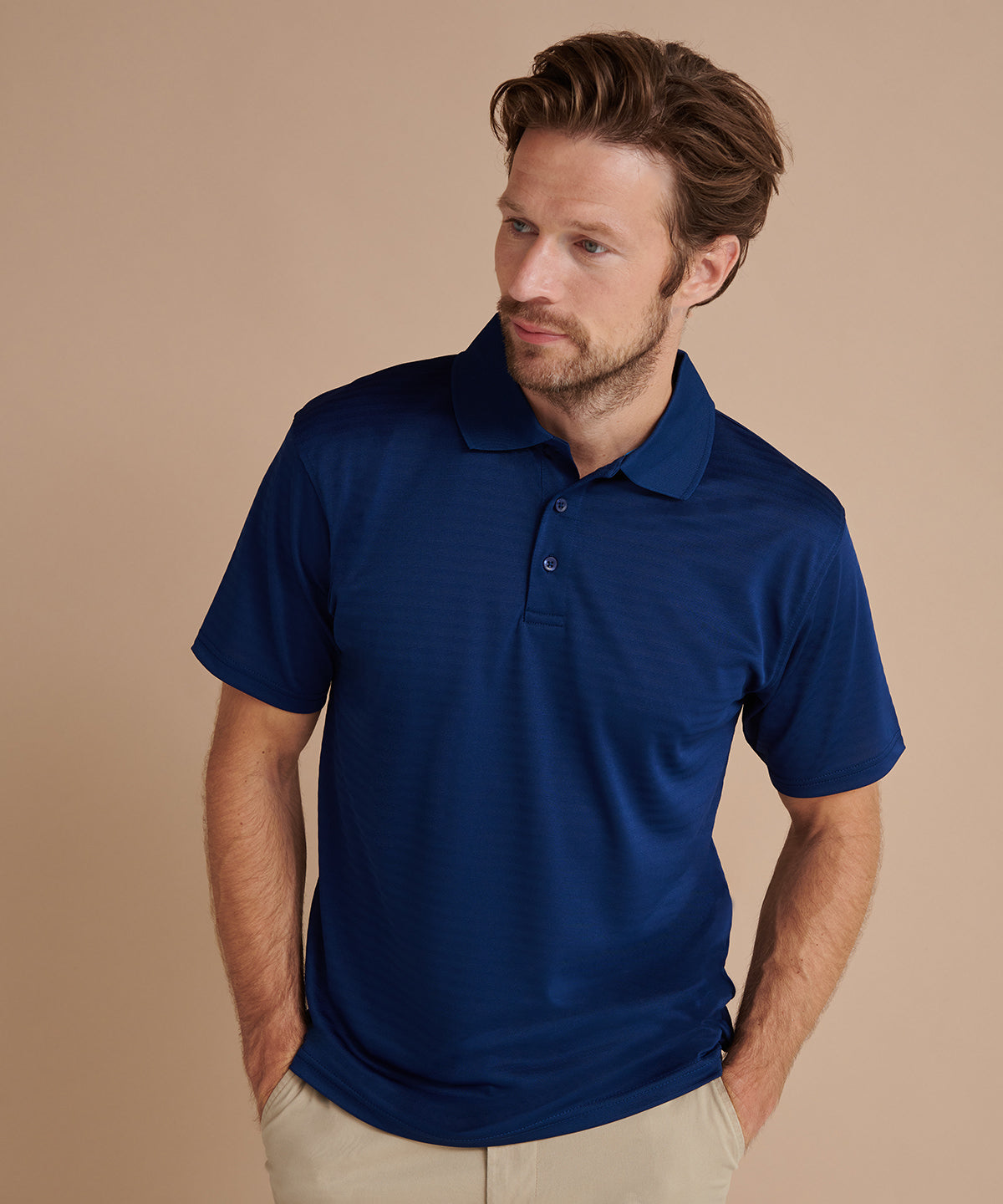 Pólóbolir - Cooltouch® Textured Stripe Polo