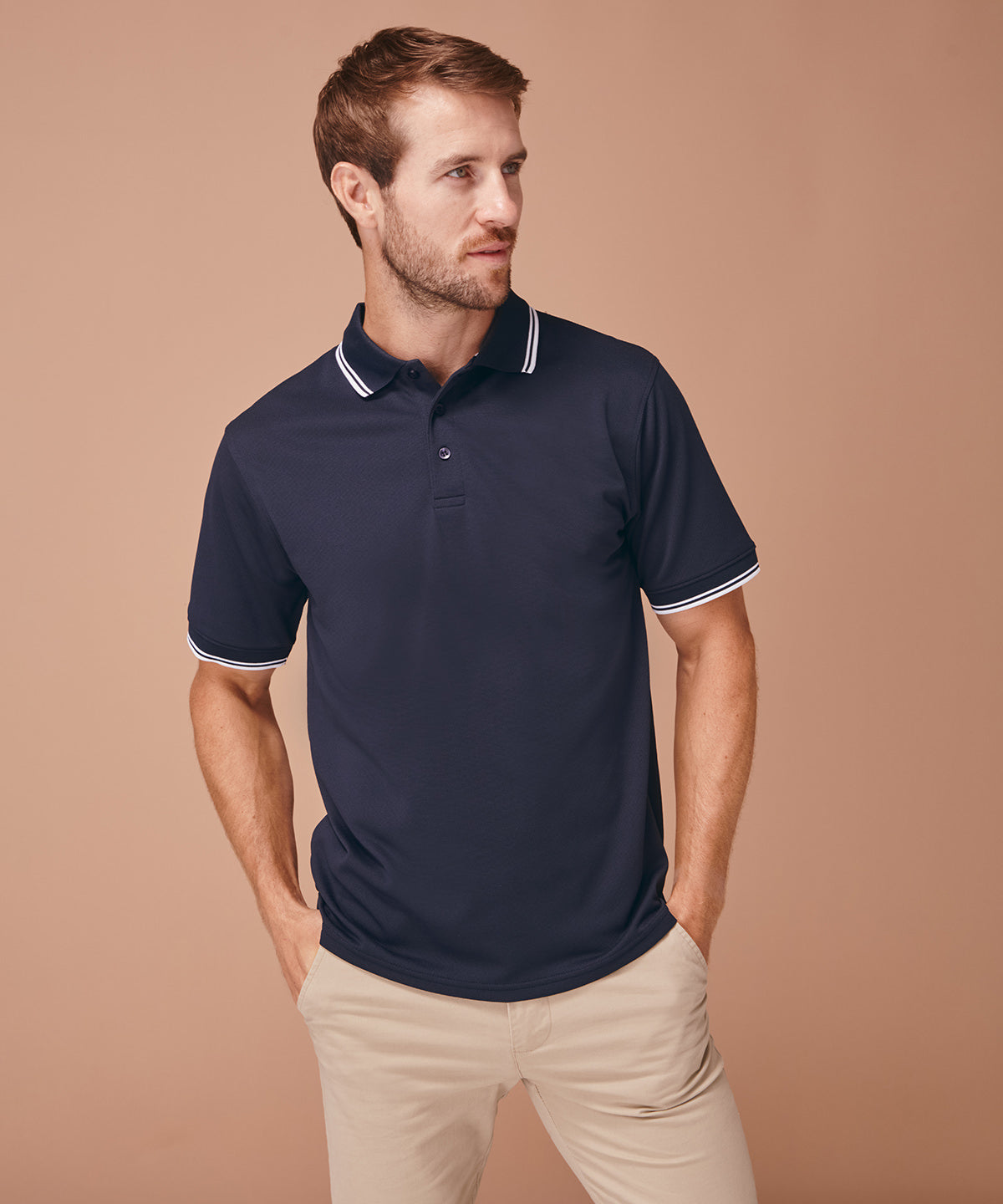 Pólóbolir - Double Tipped Coolplus® Polo Shirt