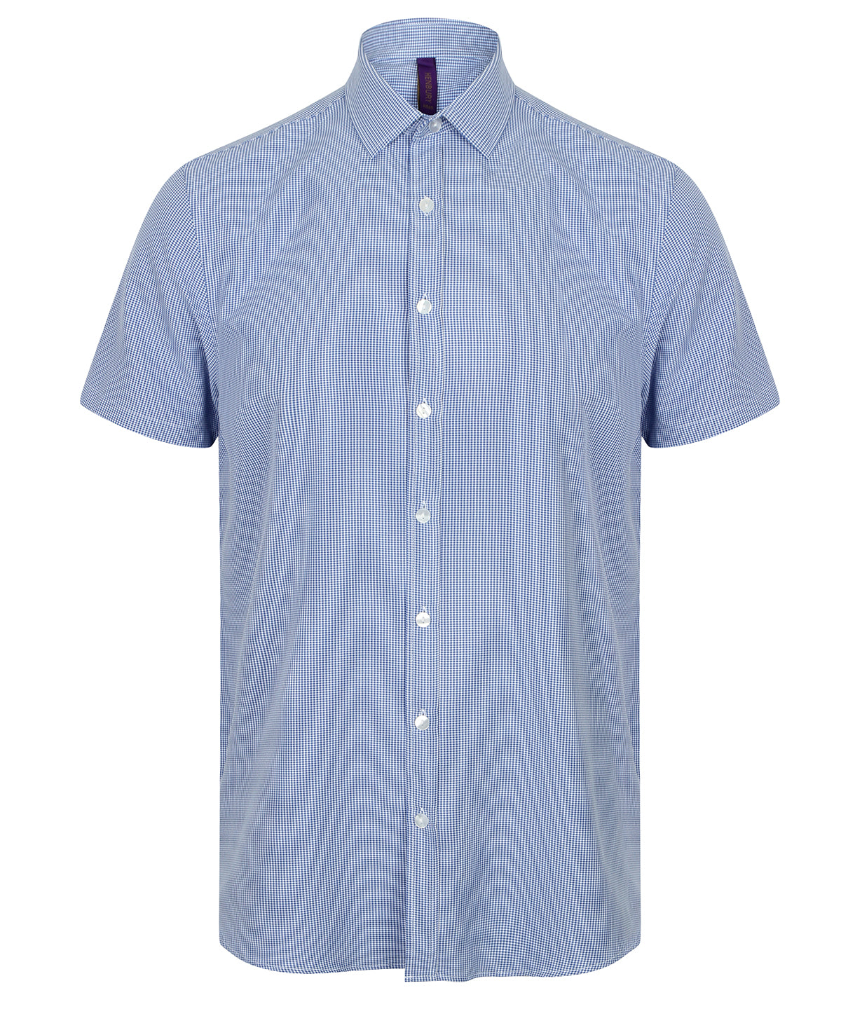 Bolir - Gingham Pufy Wicking Short Sleeve Shirt