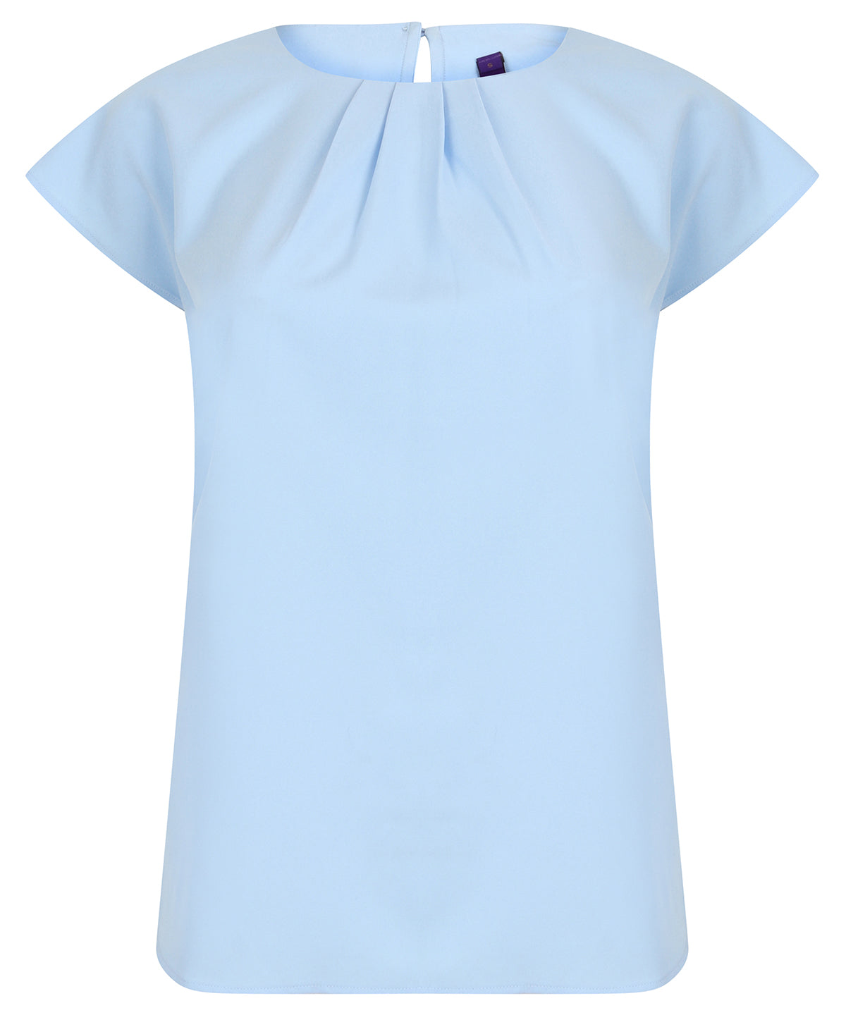 Blússur - Women's Pleat Front Short Sleeve Blouse