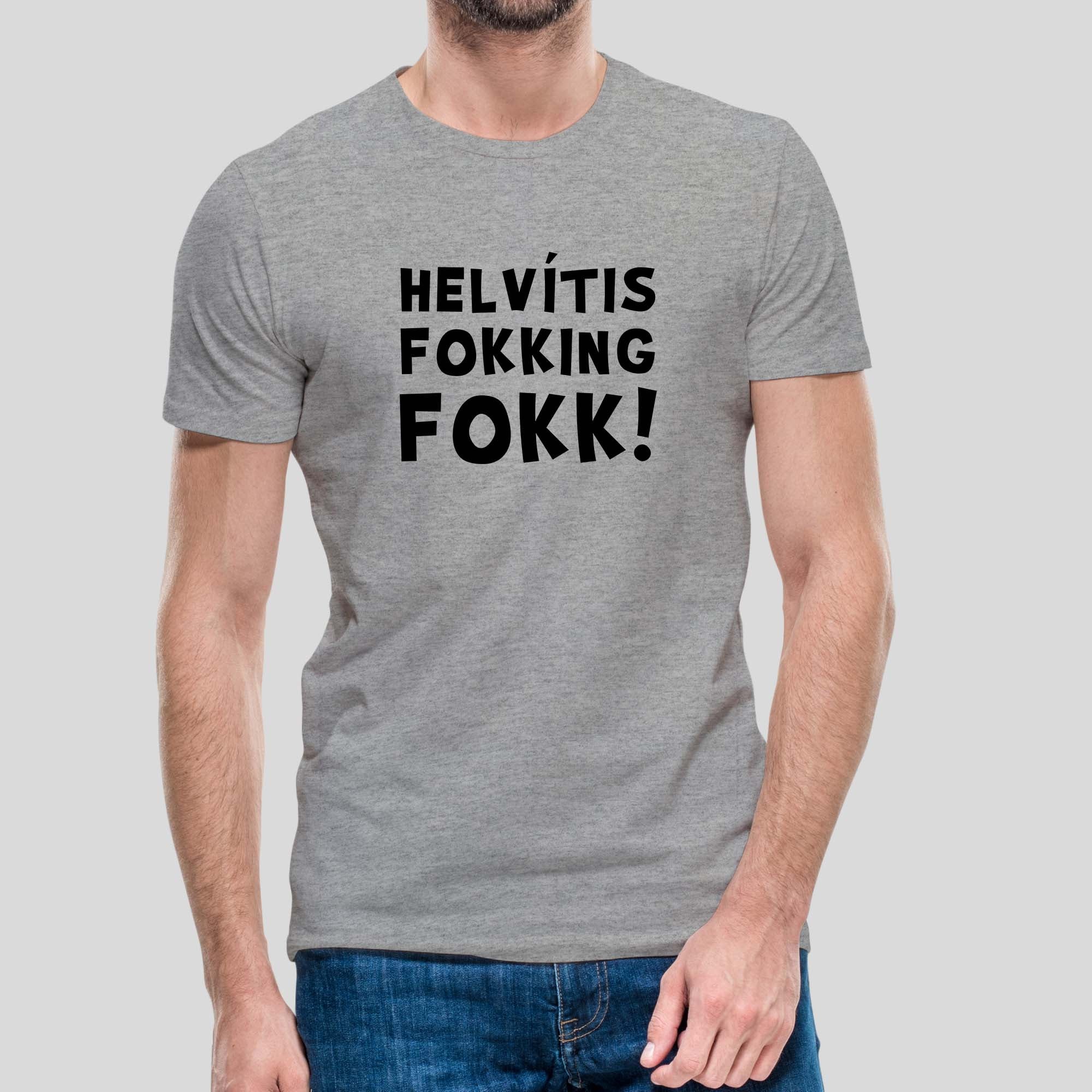 HELVÍTIS FOKKING FOKK - Grár bolur