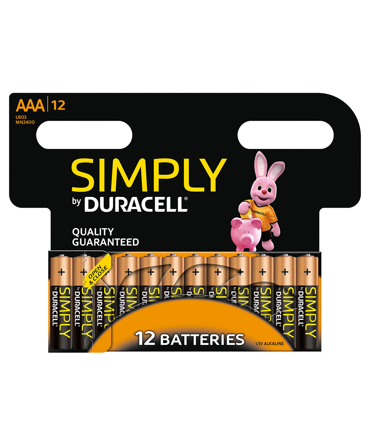 Rafhlöður - Simply By Duracell AAA 12-pack