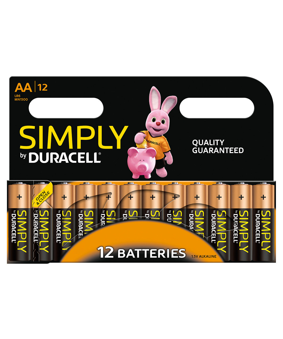 Rafhlöður - Simply By Duracell AA 12-pack