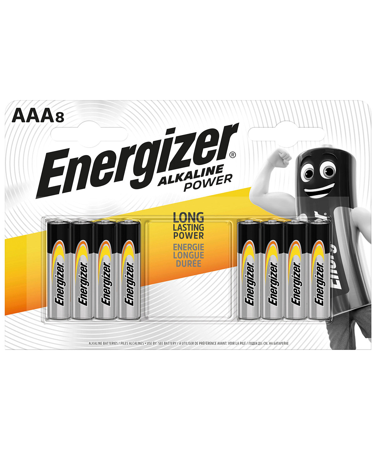 Energizer Alkaline Power AAA Batteries Pack 8