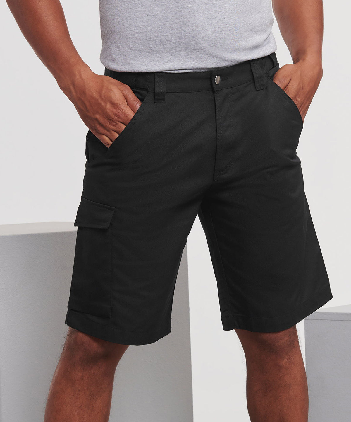 Stuttbuxur - Polycotton Twill Workwear Shorts