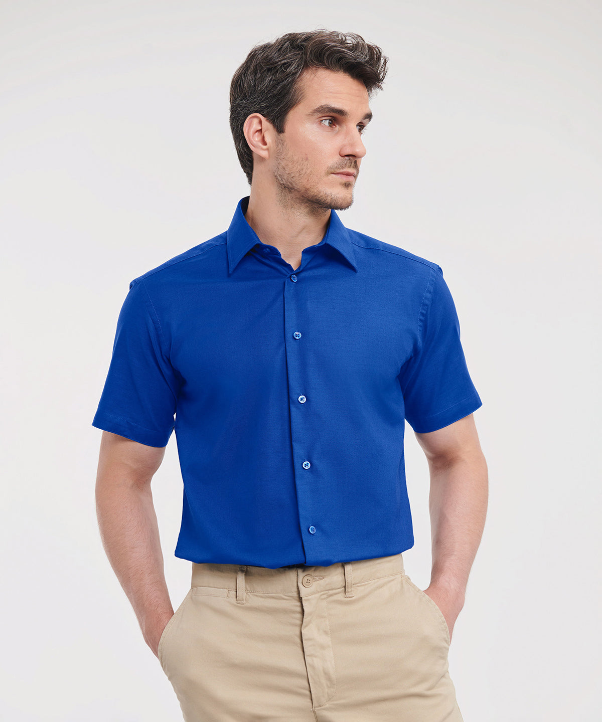 Bolir - Short Sleeve Easycare Tailored Oxford Shirt