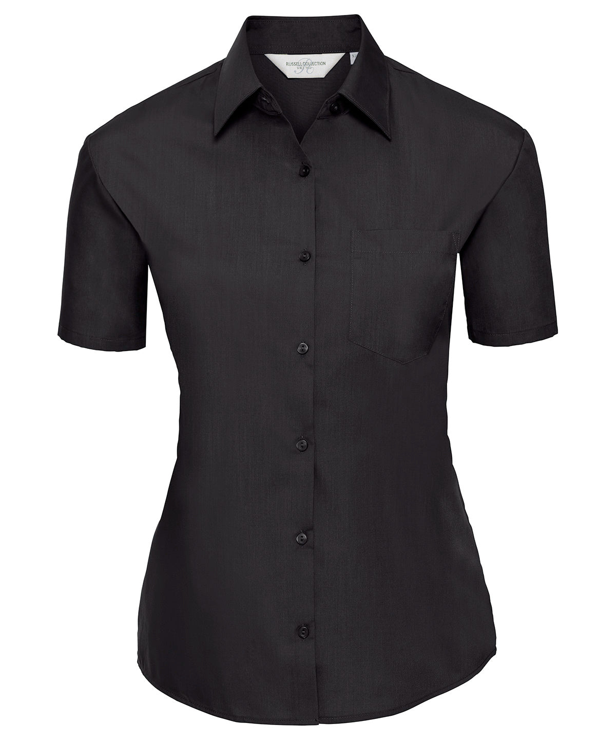 Women's Short Sleeve Polycotton Easycare Poplin Shirt