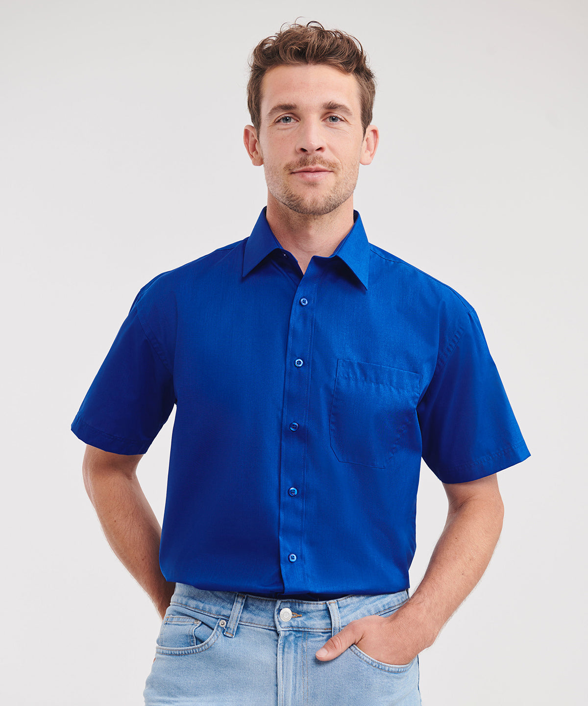 Bolir - Short Sleeve Polycotton Easycare Poplin Shirt