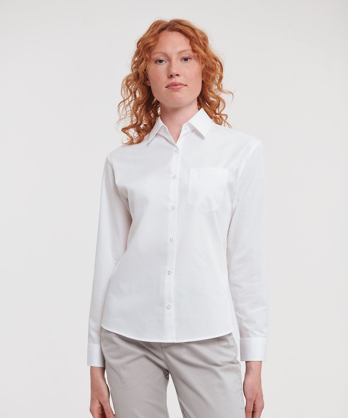 Bolir - Women's Long Sleeve 100% Cotton Poplin Shirt