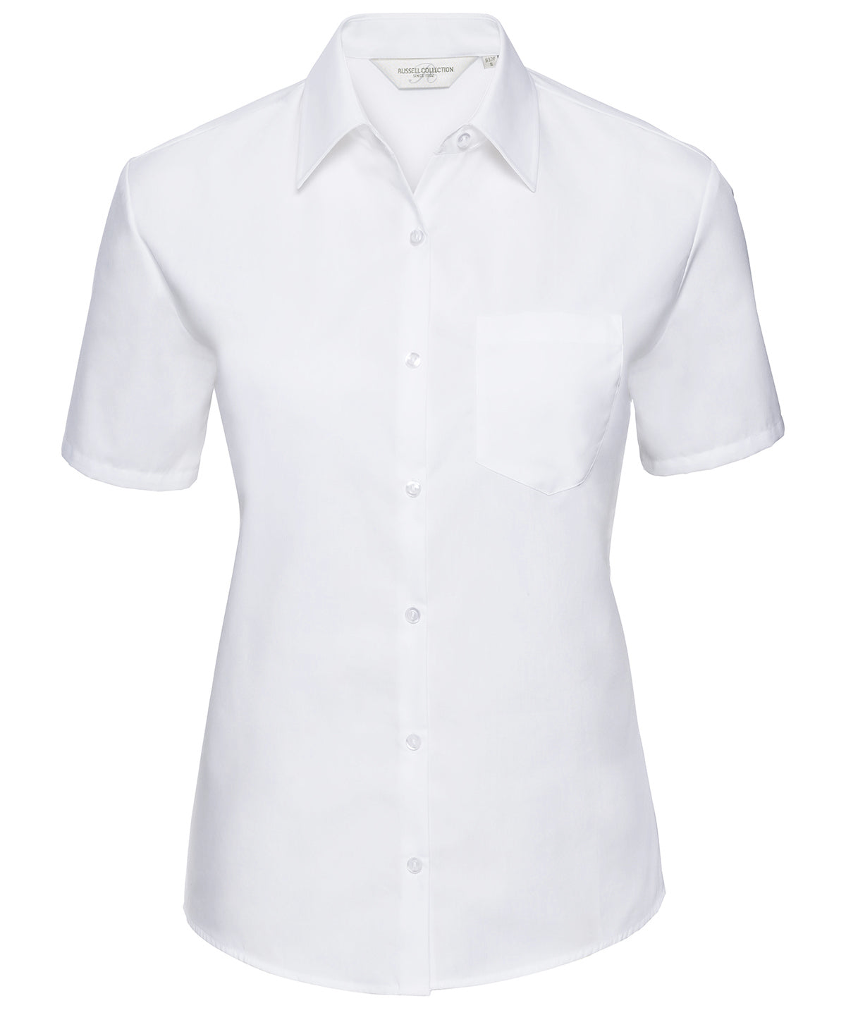 Bolir - Women's Short Sleeve Pure Cotton Easycare Poplin Shirt