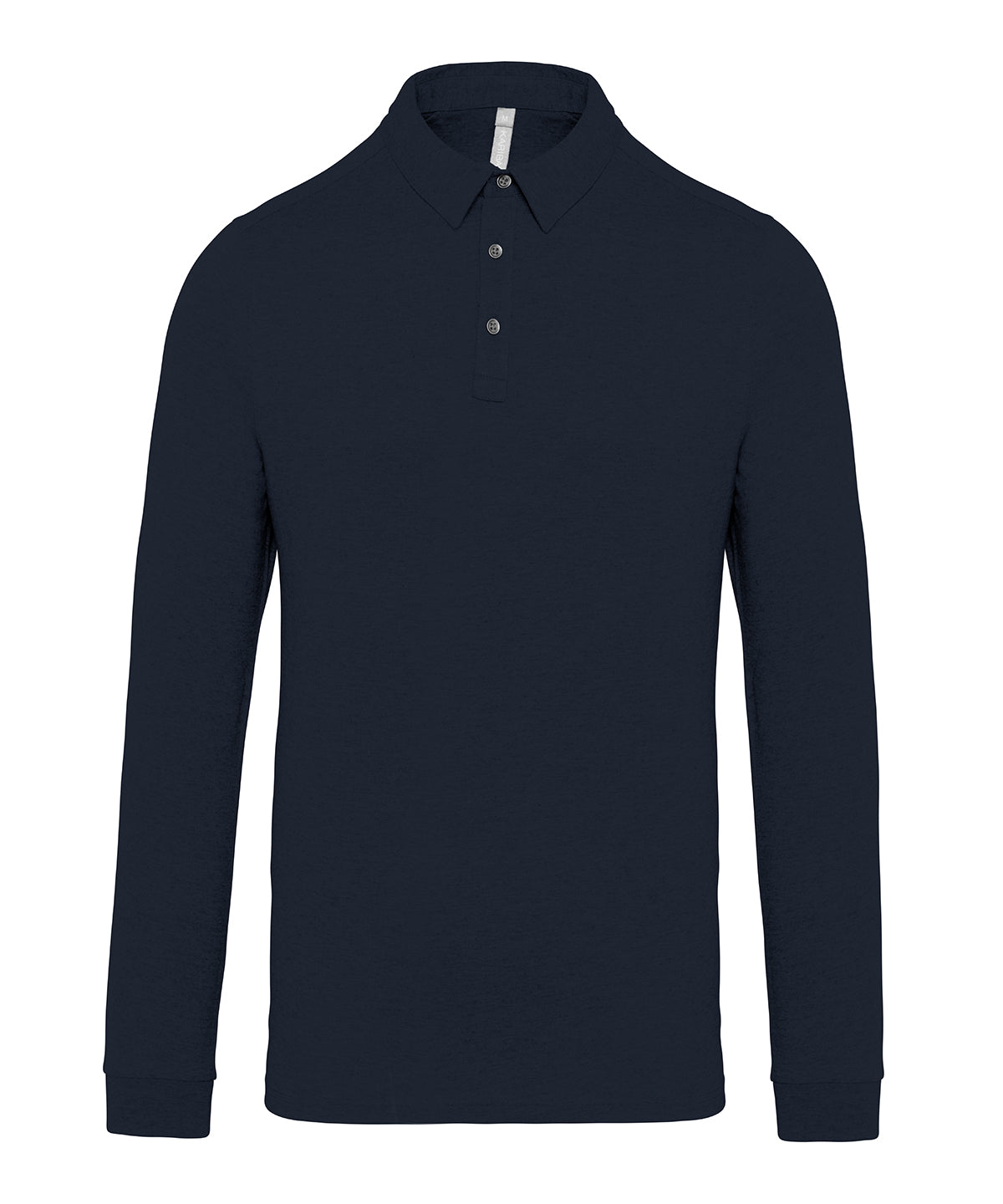 Pólóbolir - Jersey Knit Long Sleeve Polo Shirt
