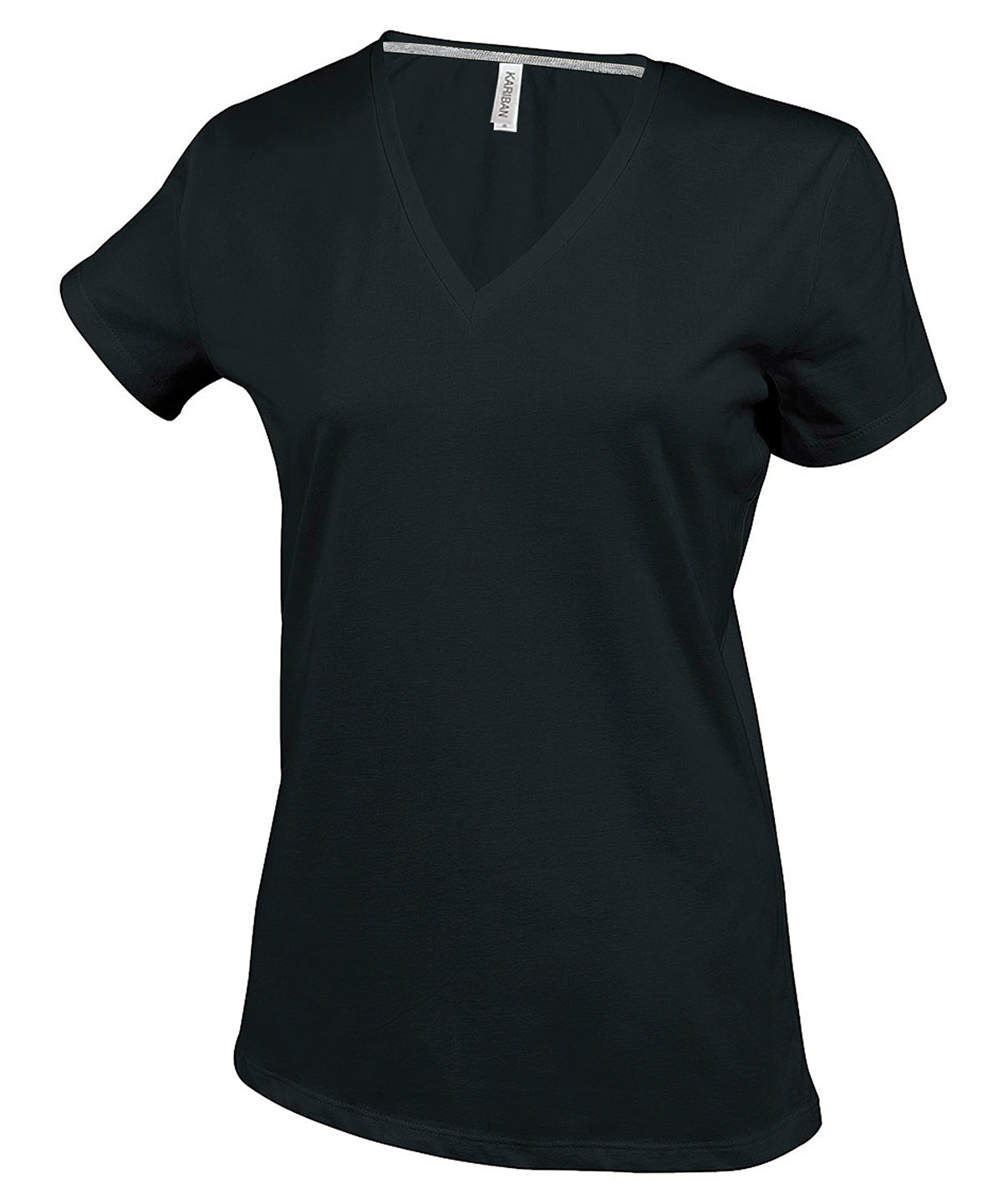 Stuttermabolir - Ladies' Short-sleeved V-neck T-shirt