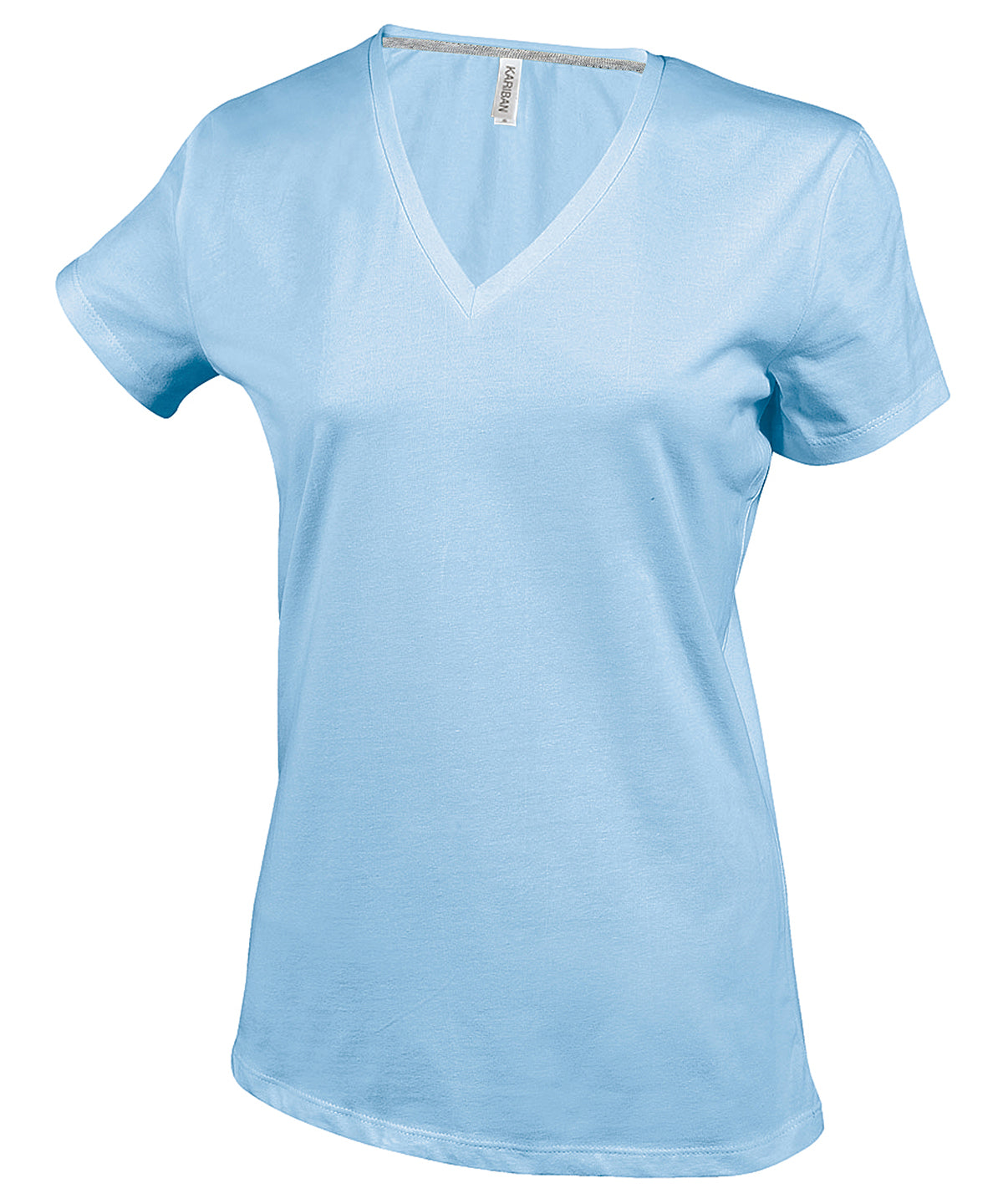 Stuttermabolir - Ladies' Short-sleeved V-neck T-shirt