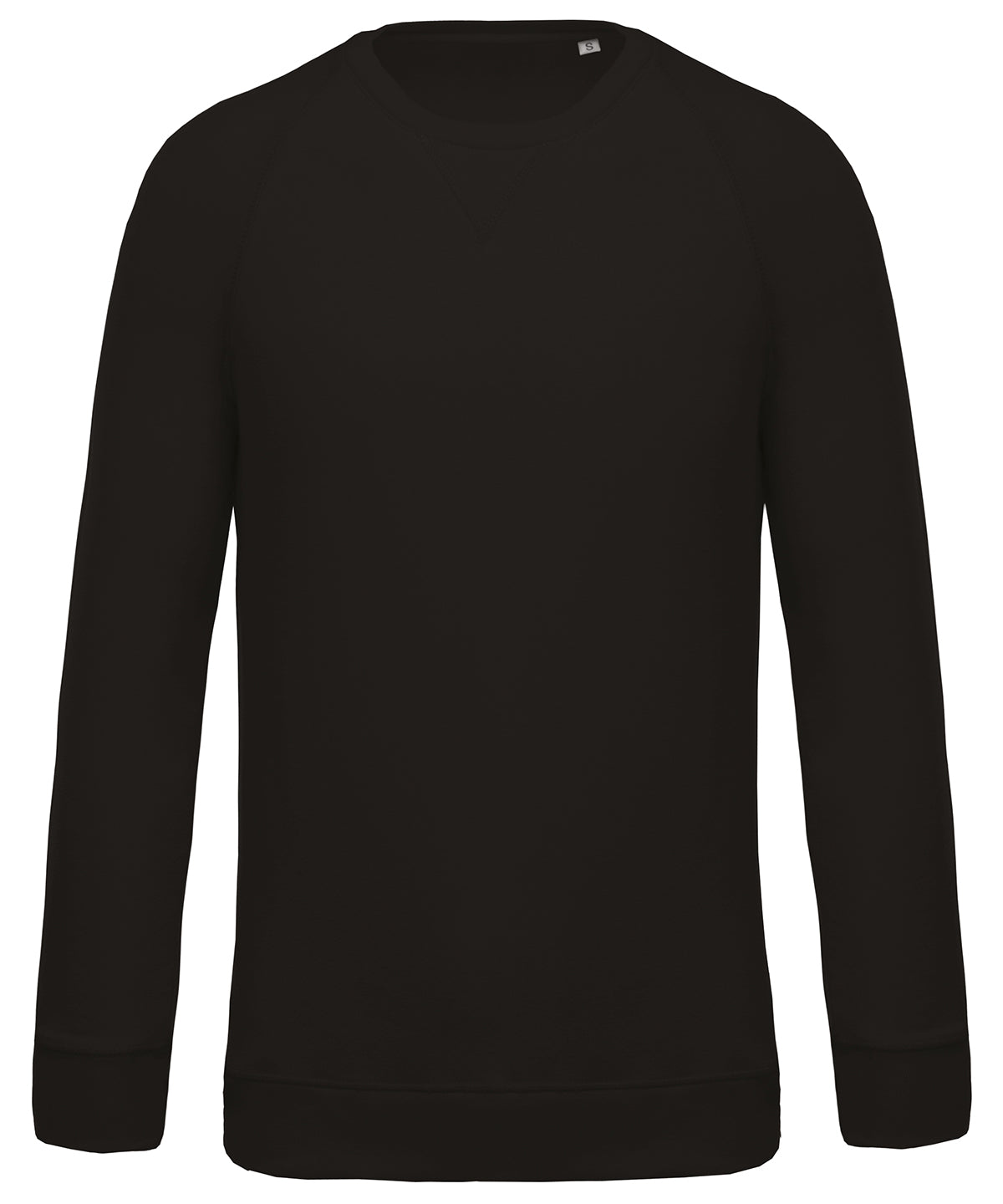 Háskólapeysur - Men's Organic Cotton Crew Neck Raglan Sleeve Sweatshirt