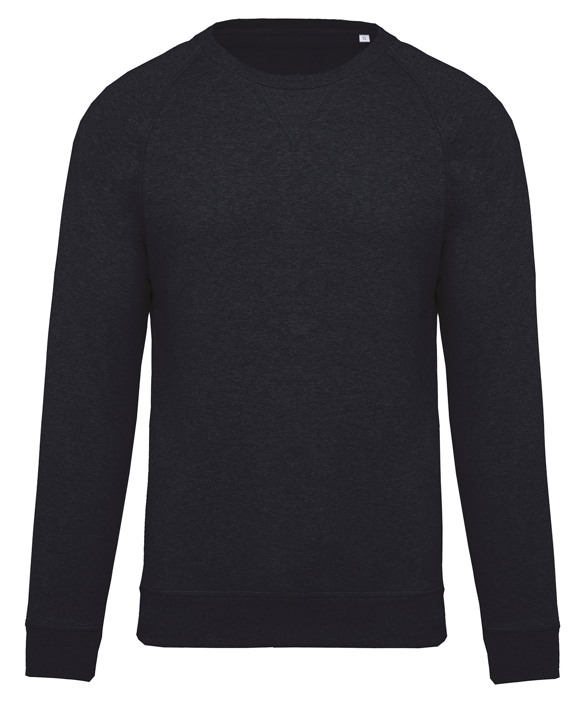 Háskólapeysur - Men's Organic Cotton Crew Neck Raglan Sleeve Sweatshirt