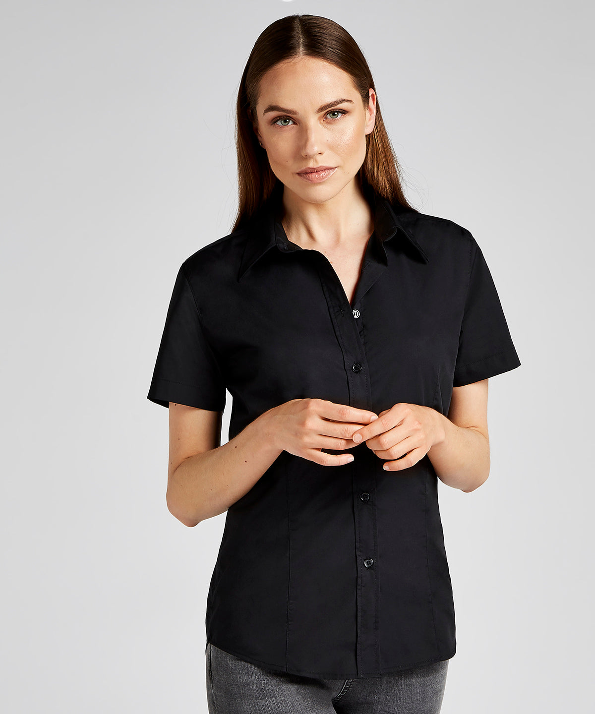 Blússur - Women's Workforce Blouse Short-sleeved (classic Fit)