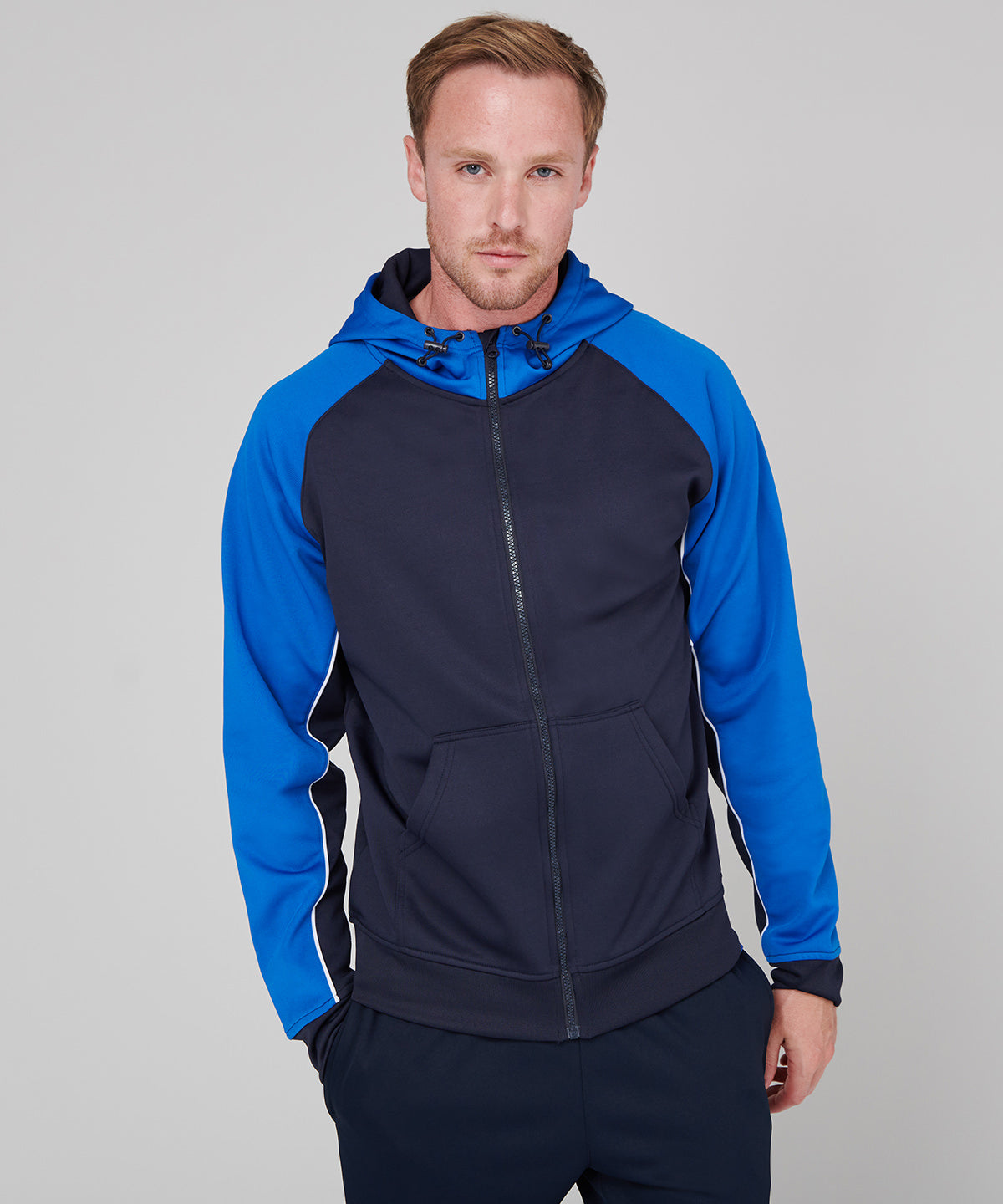 Hettupeysur - Panelled Sports Hoodie