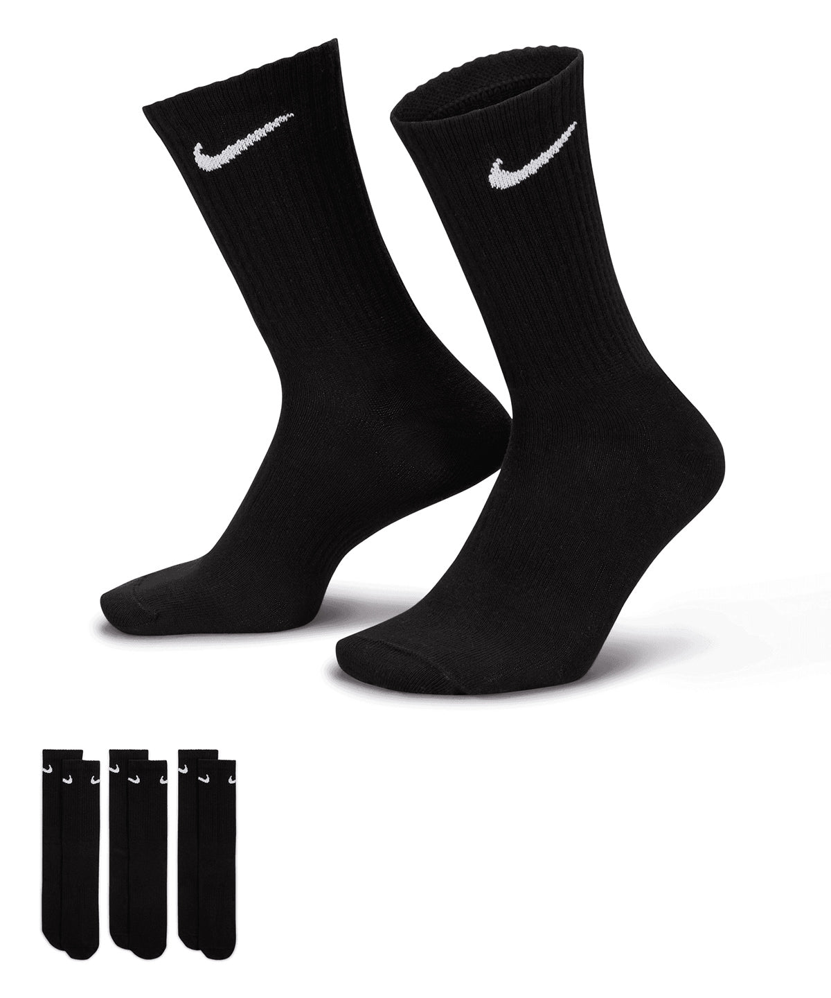 3-pack Nike everyday crew sokkar