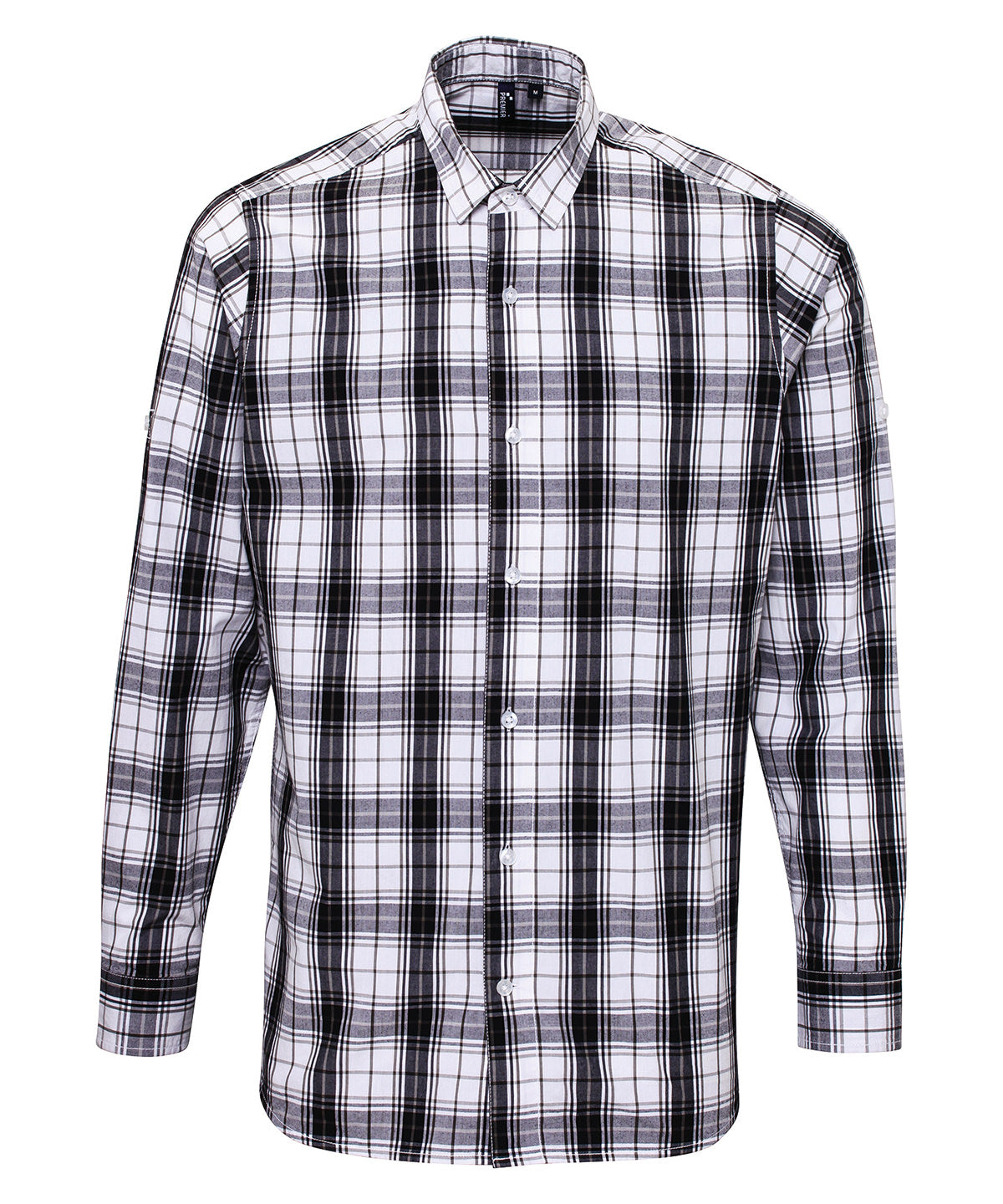 Bolir - Ginmill Check Cotton Long Sleeve Shirt