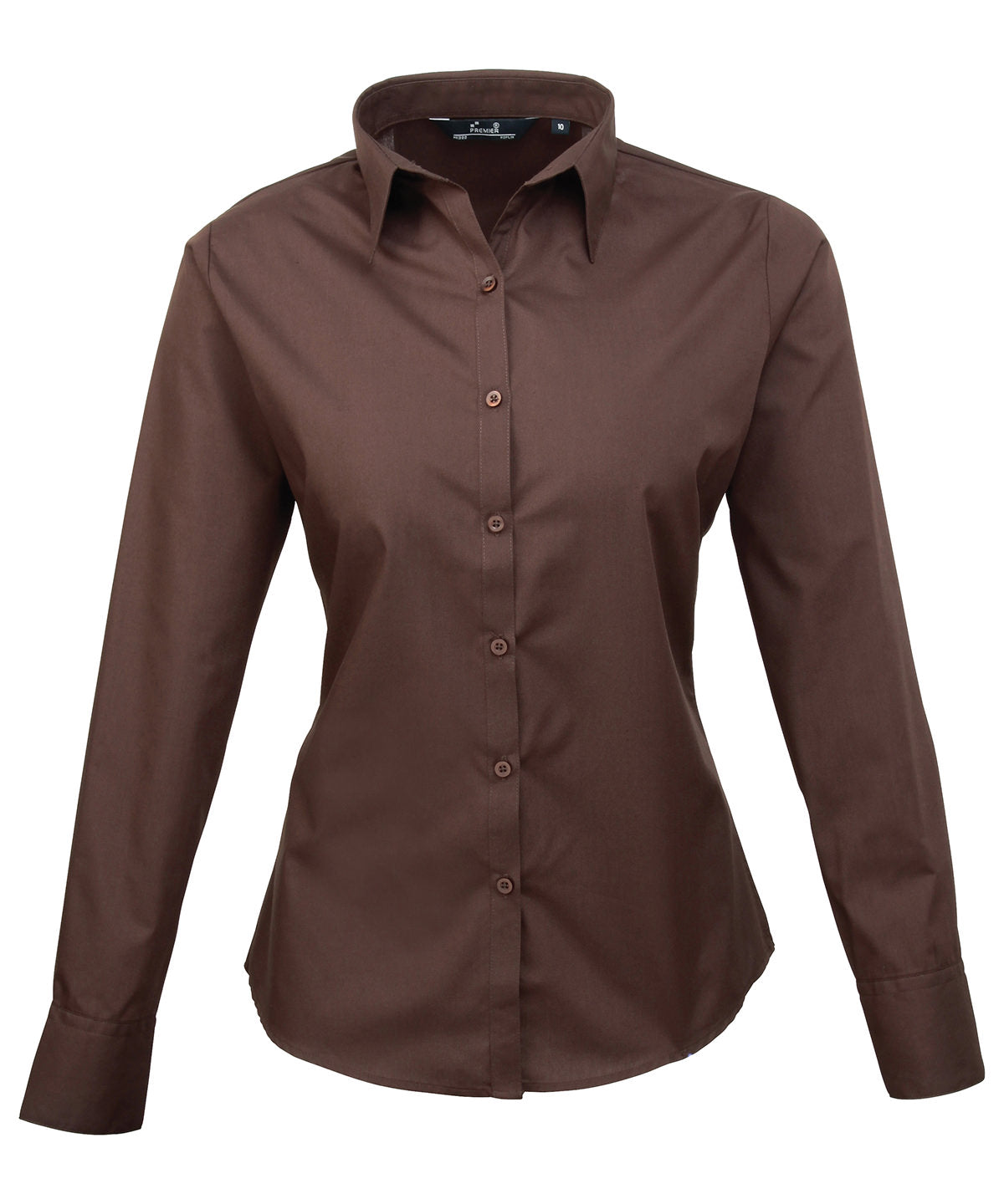 Blússur - Women's Poplin Long Sleeve Blouse