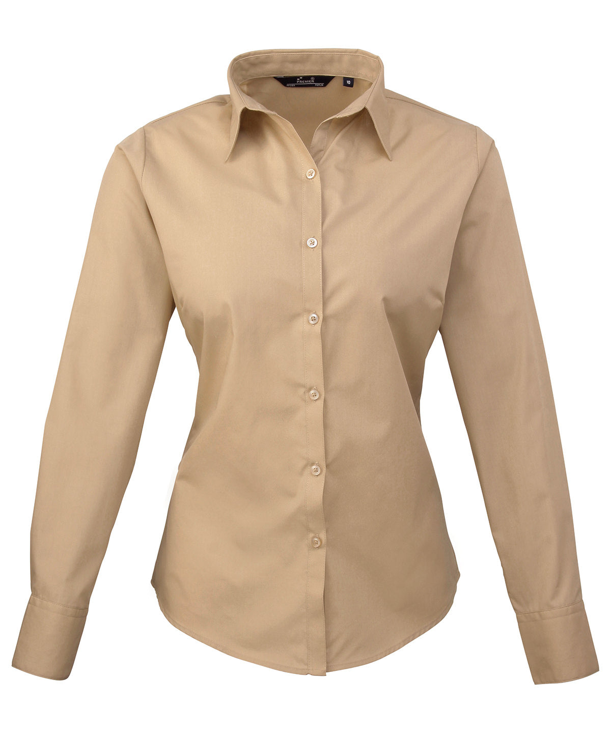 Blússur - Women's Poplin Long Sleeve Blouse