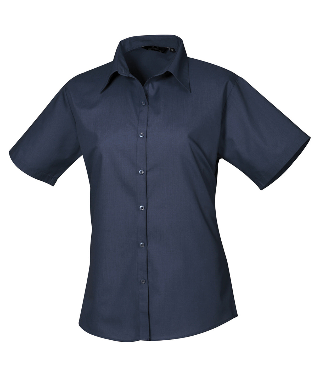 Blússur - Women's Short Sleeve Poplin Blouse