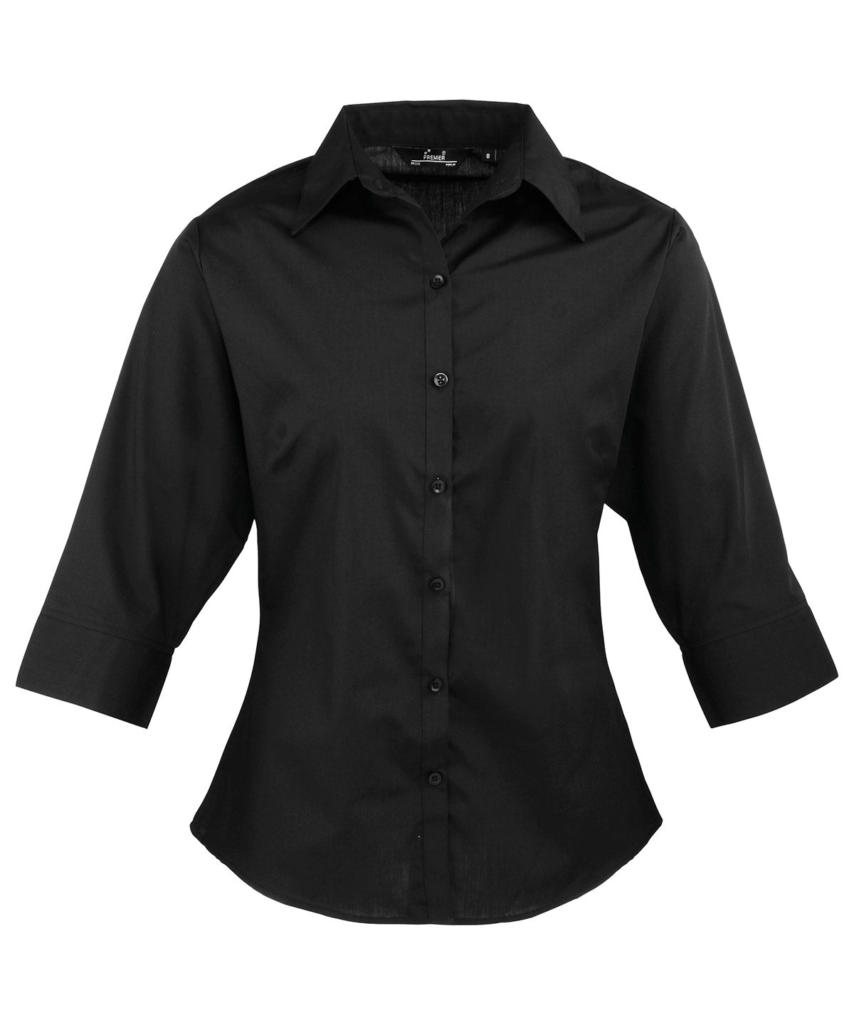 Blússur - Women's ¾ Sleeve Poplin Blouse