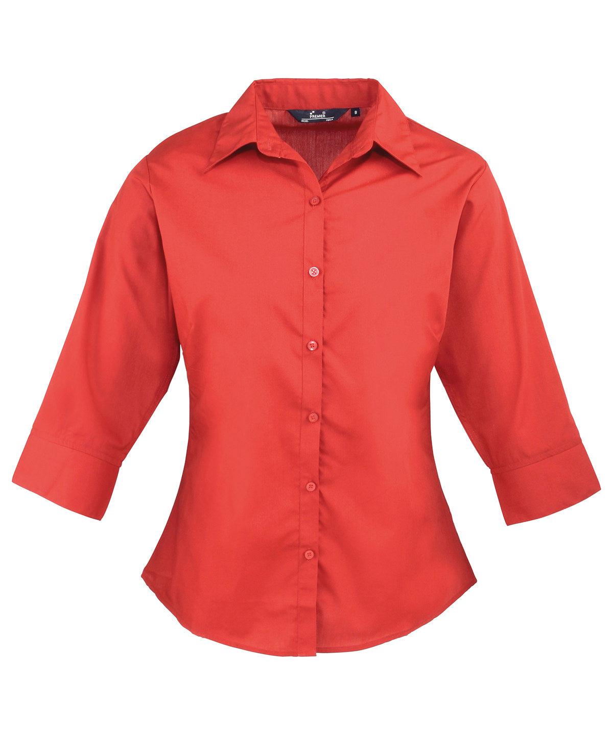 Blússur - Women's ¾ Sleeve Poplin Blouse