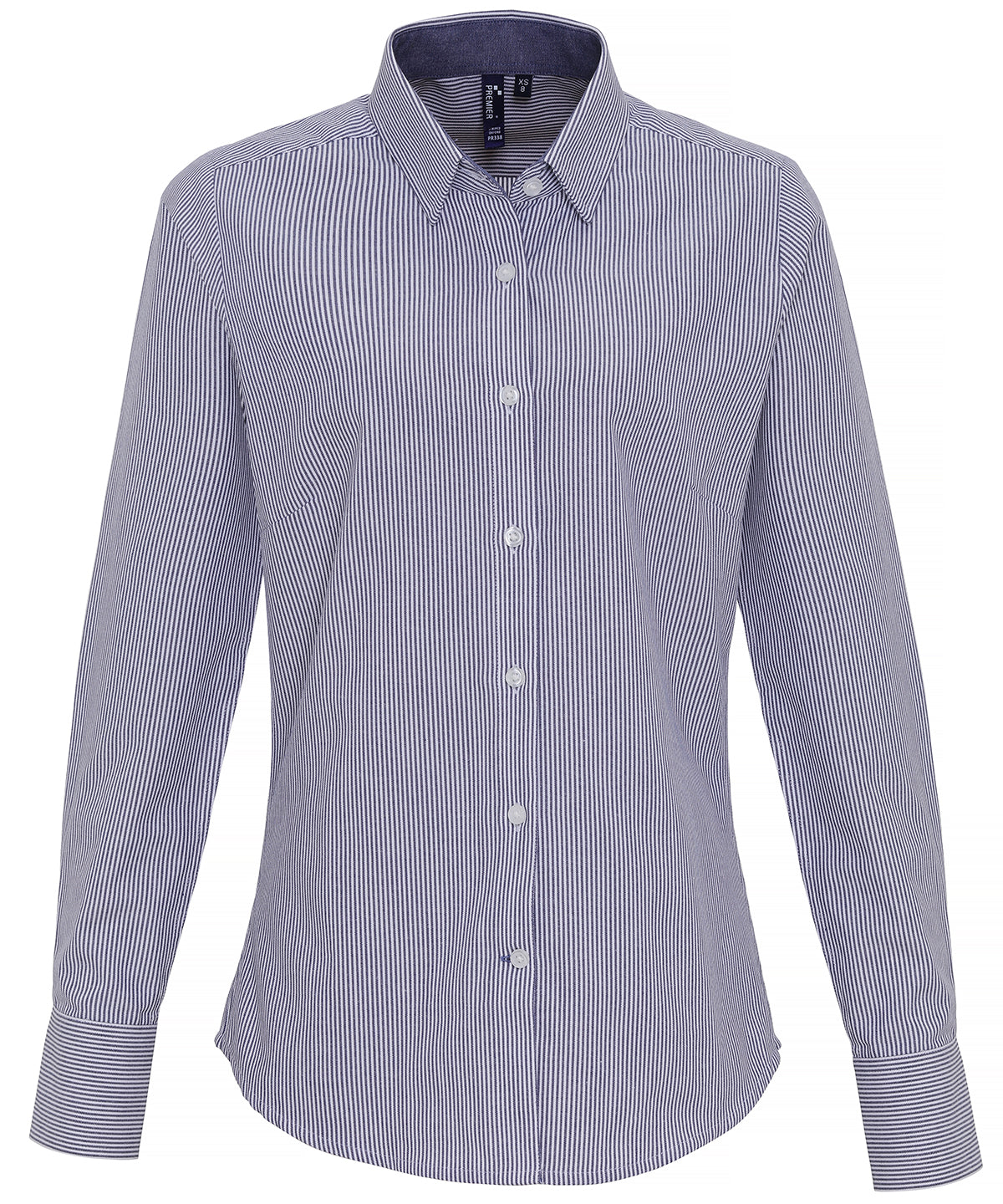 Blússur - Women's Cotton-rich Oxford Stripes Blouse