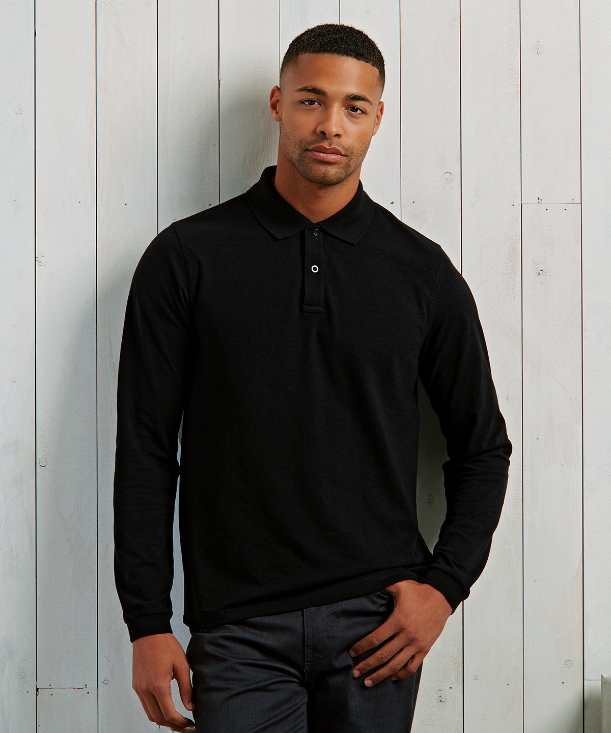 Pólóbolir - ‘Essential’ Unisex Long Sleeve Workwear Polo Shirt