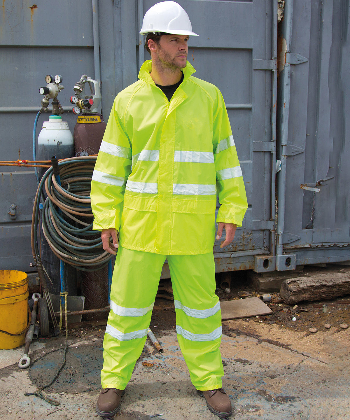 Rigningarföt - High-viz Waterproof Suit