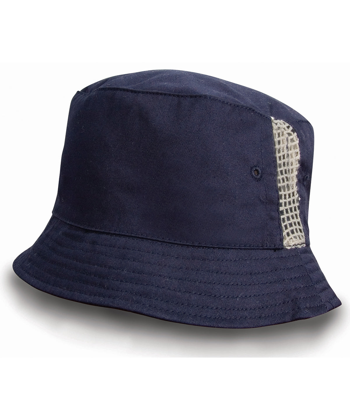 Húfur - Deluxe Washed Cotton Bucket Hat With Side Mesh Panels