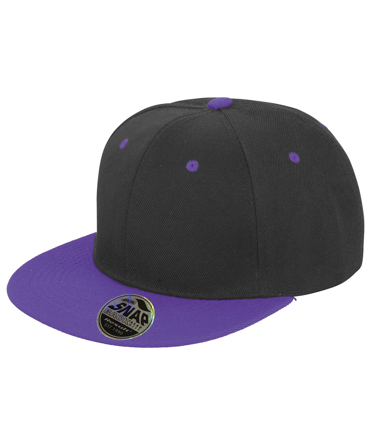 Húfur - Bronx Original Flat Peak Snapback Dual Colour Cap