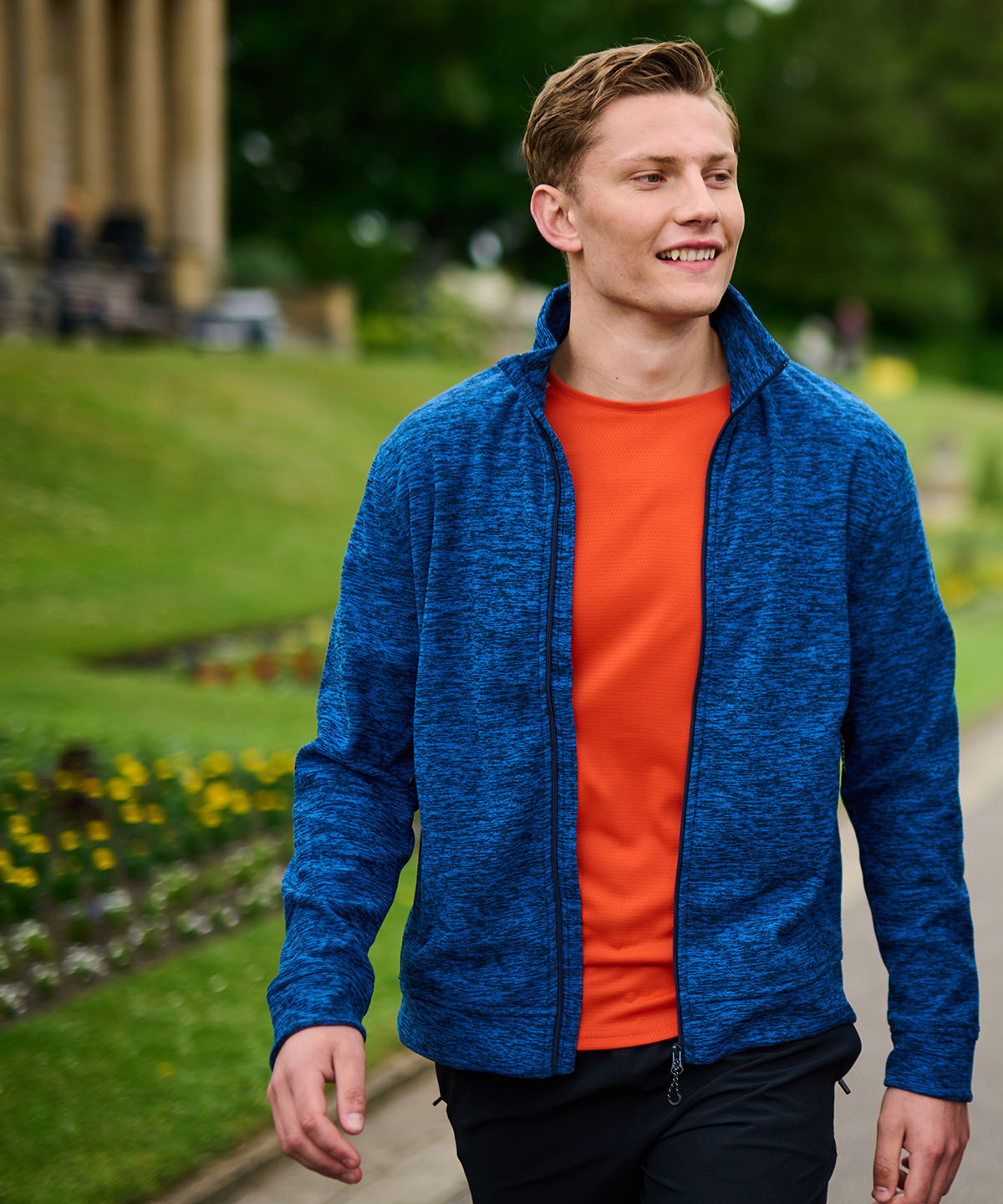 Jakkar - Thornly Full-zip Marl Fleece