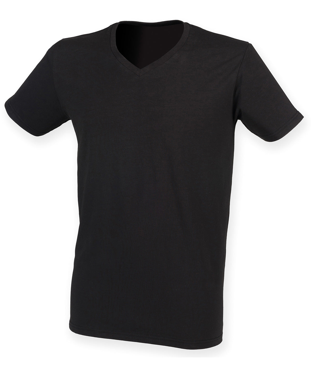 Stuttermabolir - Men's Feel Good Stretch V-neck T-shirt