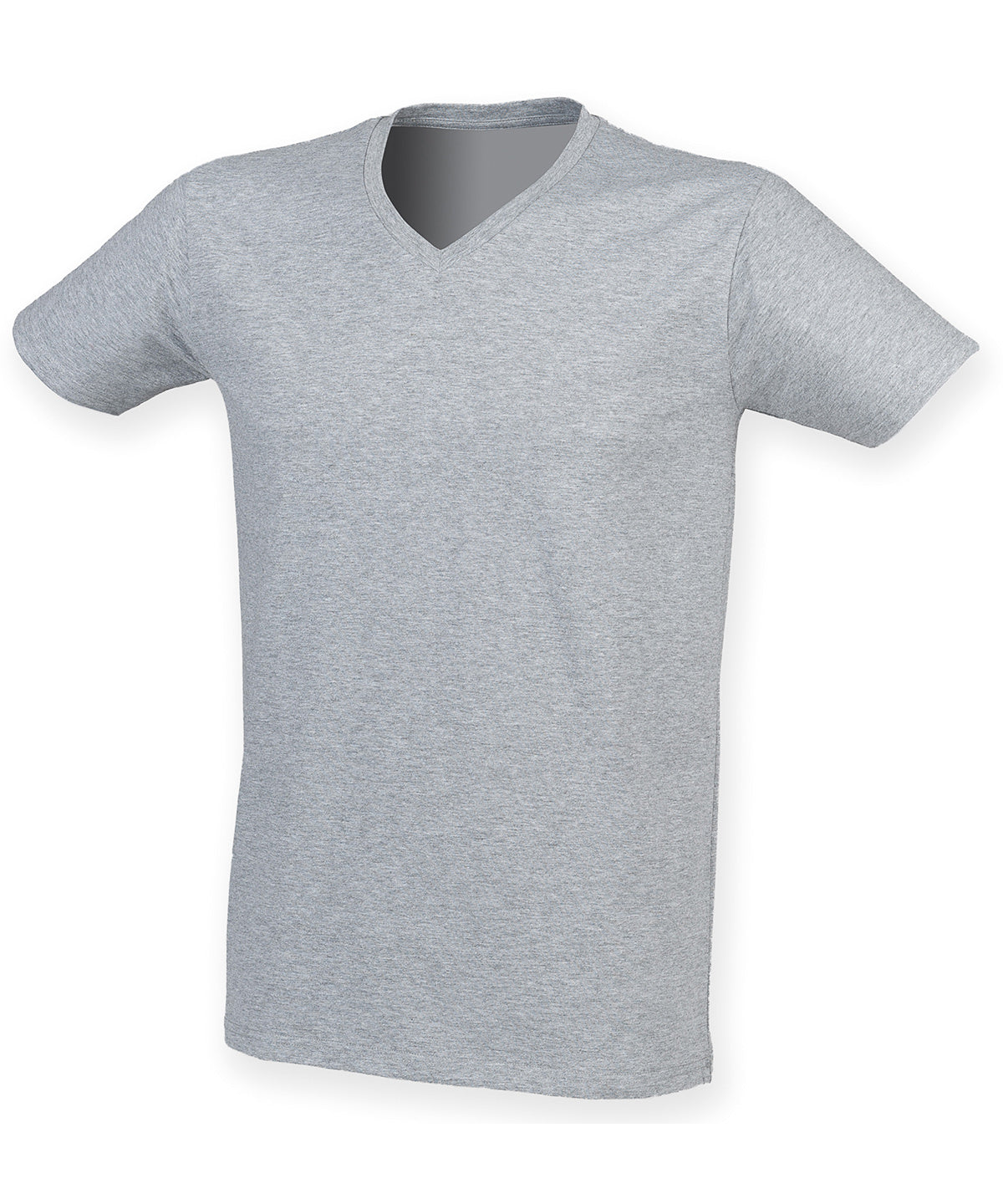 Stuttermabolir - Men's Feel Good Stretch V-neck T-shirt