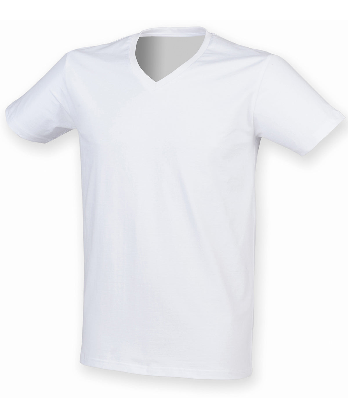 Stuttermabolir - Men's Feel Good Stretch V-neck T-shirt