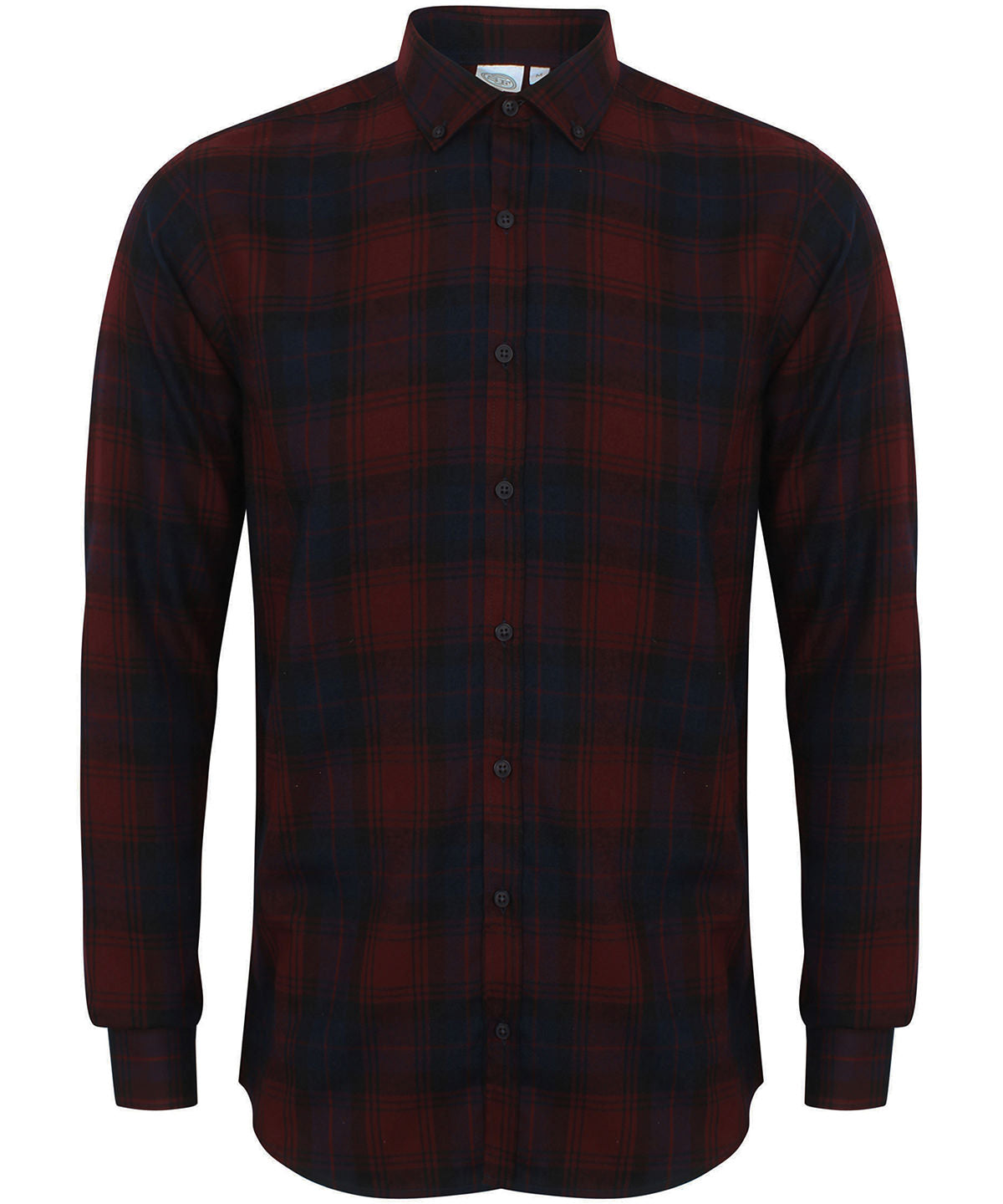 Bolir - Brushed Check Casual Shirt With Button-down Collar