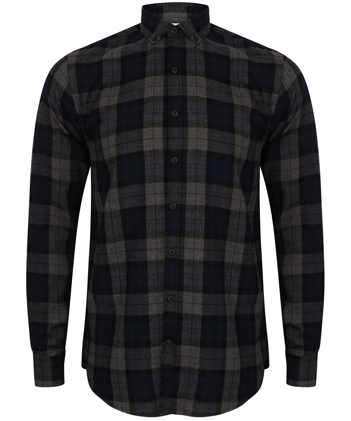 Bolir - Brushed Check Casual Shirt With Button-down Collar