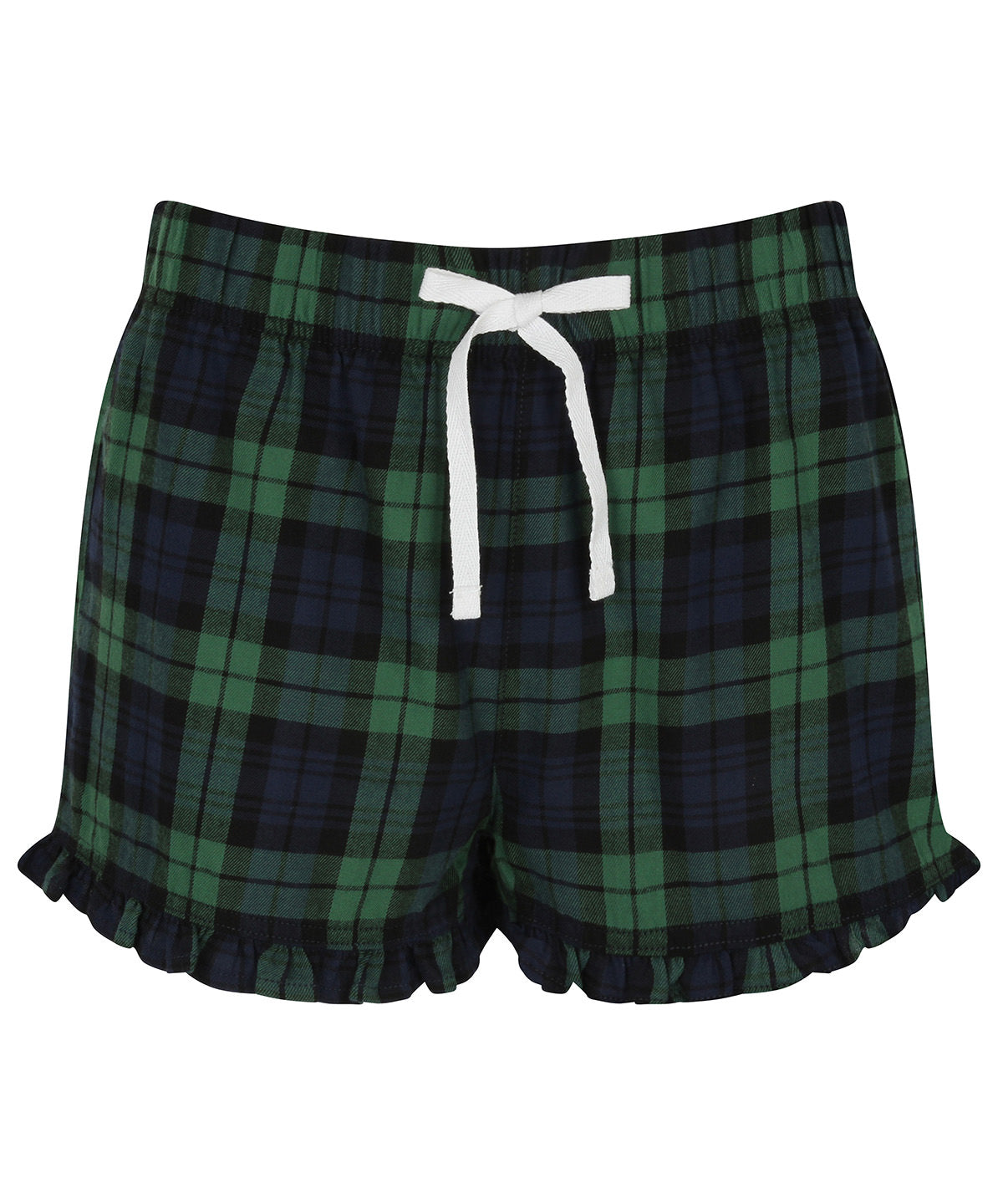 Stuttbuxur - Women's Tartan Frill Shorts